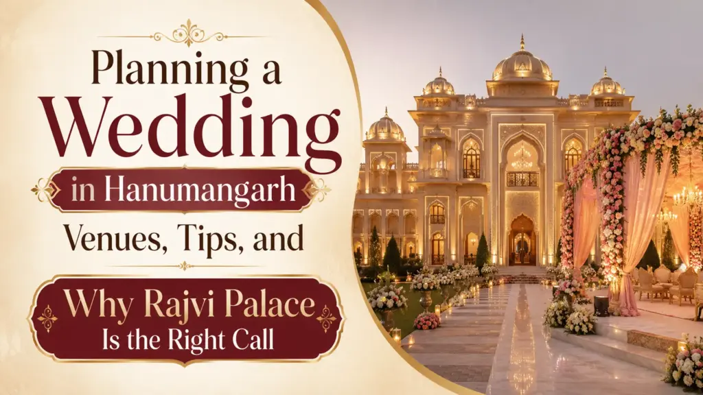 Planning a Wedding in Hanumangarh - Venues, Tips, and Why Rajvi Palace Is the Right Call